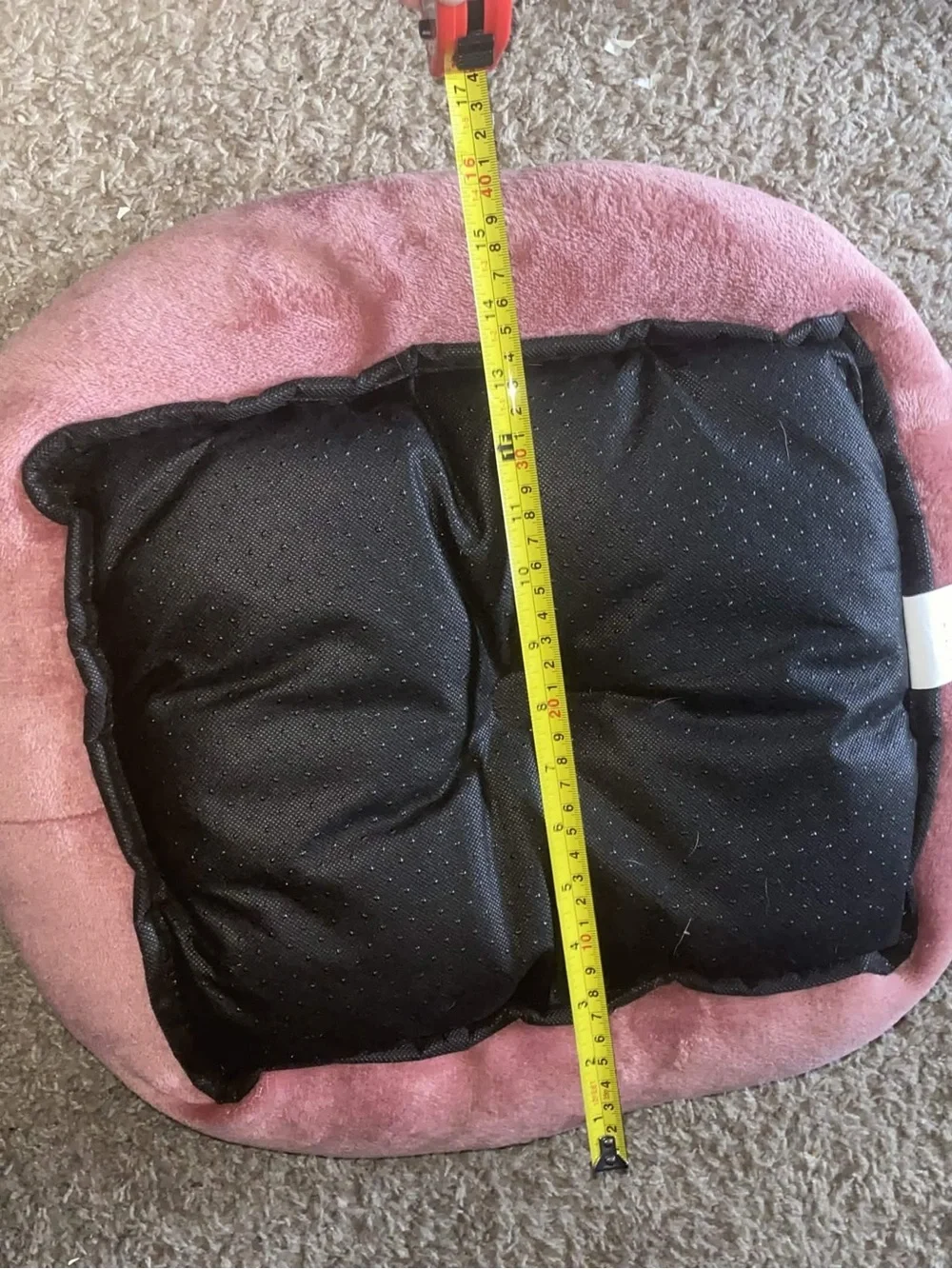 EveryYay Essentials Mauve Pink Cuddler Cat Bed 19x16 W/ Ball, Harness & Scarf
